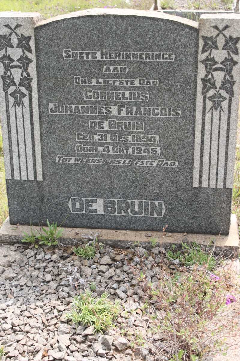 BRUIN Cornelius Johannes Francois, de 1894-1945