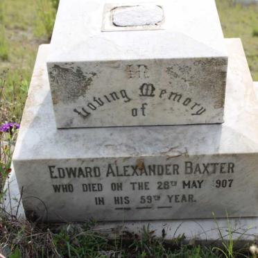 BAXTER Edward Alexander -1907