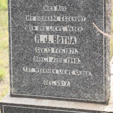BOTHA R.J. 1871-1940