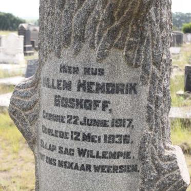 BOSHOFF Willem Hendrik 1917-1936