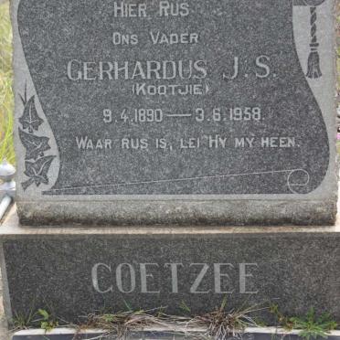 COETZEE Gerhardus J.S. 1890-1958