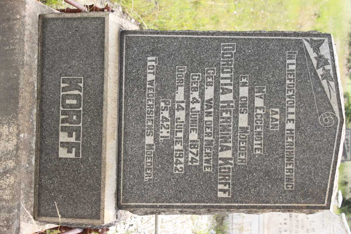 KORFF Dorotia Hermina 1874-1942