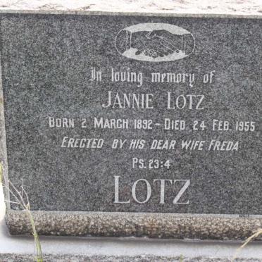 LOTZ Jannie 1892-1955
