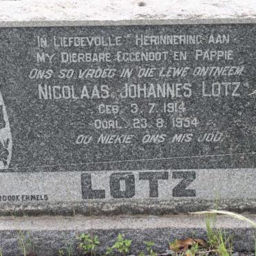 LOTZ Nicolaas Johannes 1914-1954