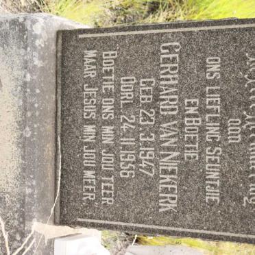 NIEKERK Gerhard, van 1947-1956