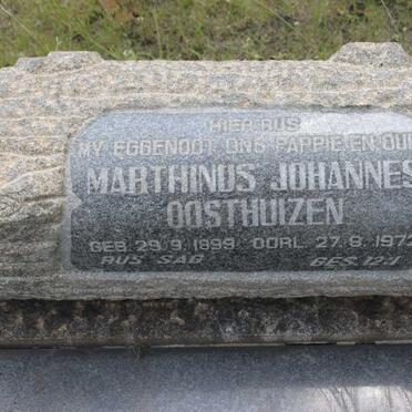 OOSTHUIZEN Marthinus Johannes 1899-1972
