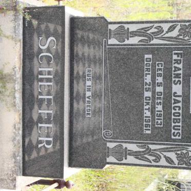 SCHEFFER Frans Jacobus 1913-1961