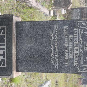 SMUTS Hester M.P. geb SCHEEPERS -1913