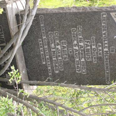 SWANEPOEL Fanus 1903-1947 &amp; Babes 1905-1948