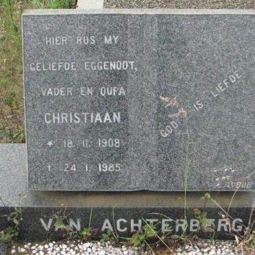 ACHTERBERG Christiaan, van 1908-1985