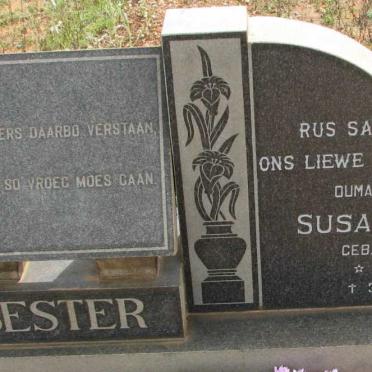 BESTER Lucas Cornelius 1912-1969 &amp; Susanna Maria LIEBENBERG 1909-1996
