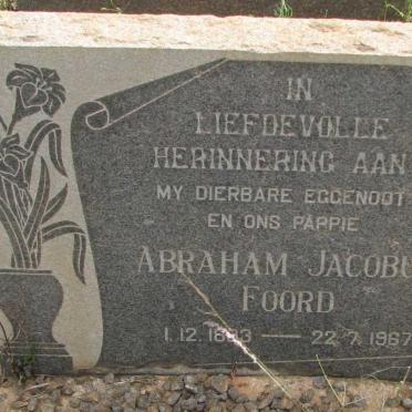 FOORD Abraham Jacobus 18?3-1967