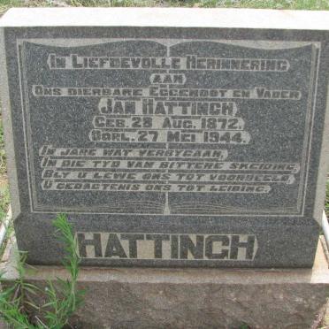 HATTINGH Jan 1872-1944