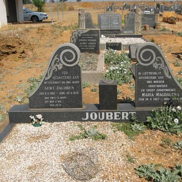 JOUBERT Gert Jacobus 1902-1974 &amp; Maria Magdalena 1907-1991