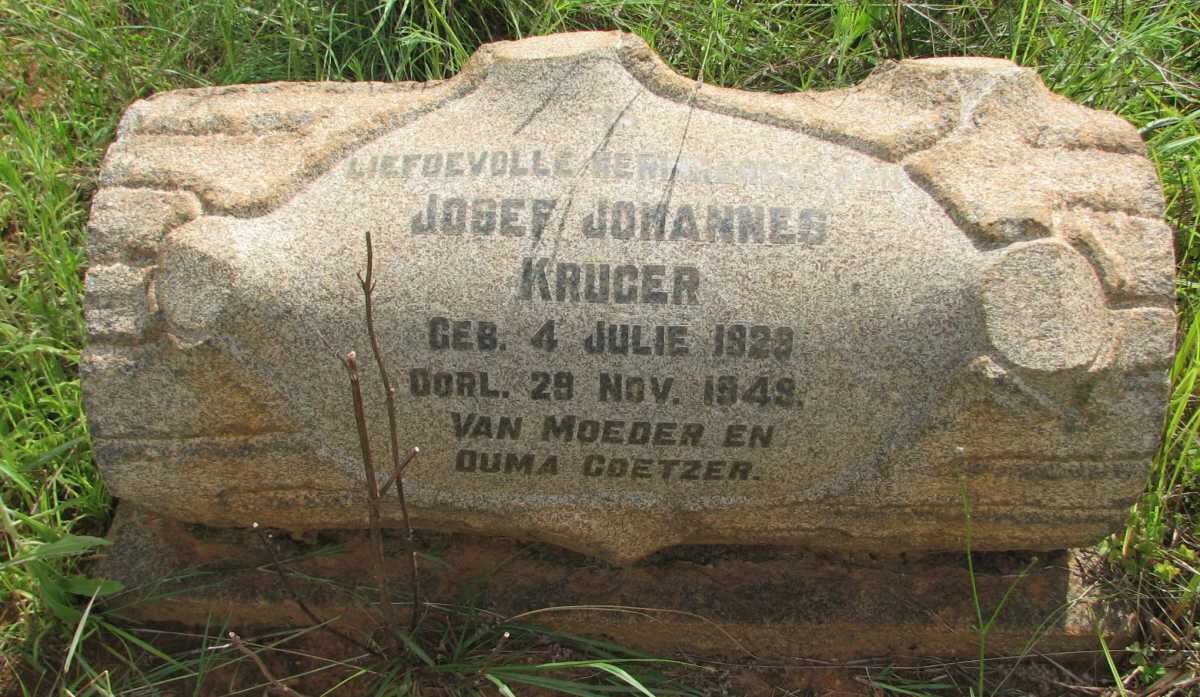 KRUGER Josef Johannes 1929-1949