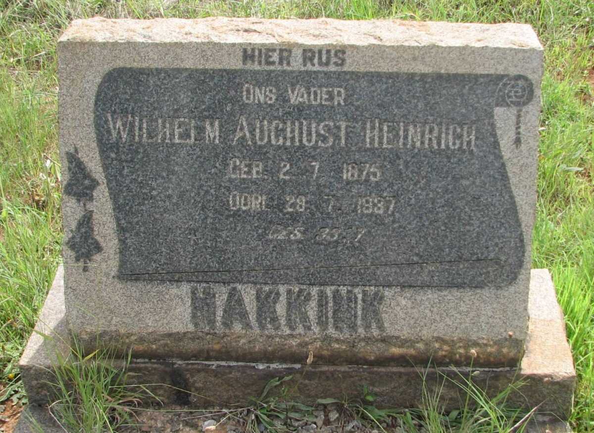 MAKKINK Wilhelm August Heinrich 1875-1987