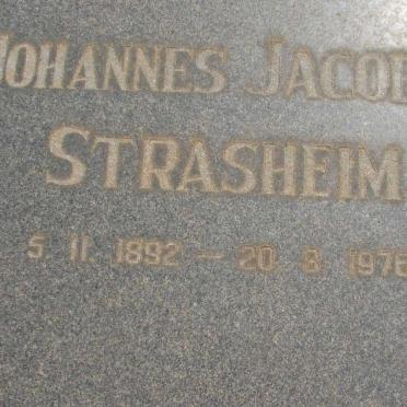 STRASHEIM Johannes Jacobus 1892-1976