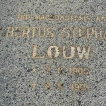 LOUW Albertus Stephanus 1903-1991