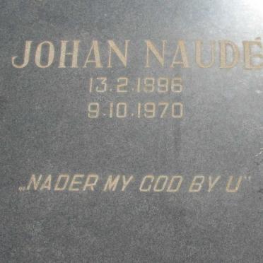 NAUDÉ Johan 1896-1970