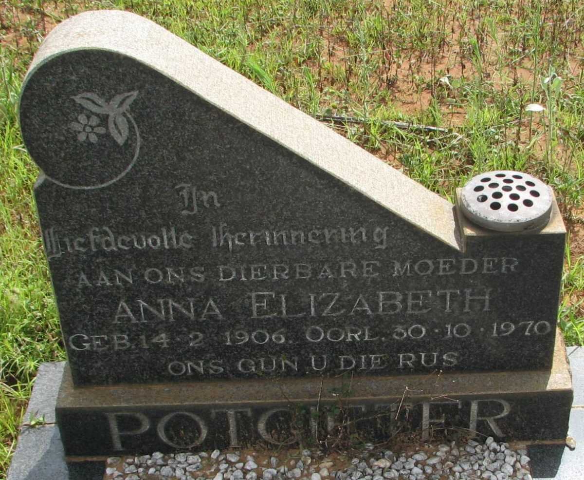 POTGIETER Anna Elizabeth 1906-1970