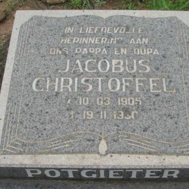 POTGIETER Jacobus Christoffel 1905-1930