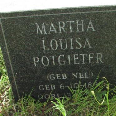 POTGIETER Martha Louisa nee NEL 1890-