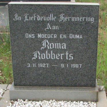 ROBBERTS Ian Jurgens 1924-1977 &amp; Roma 1927-1987