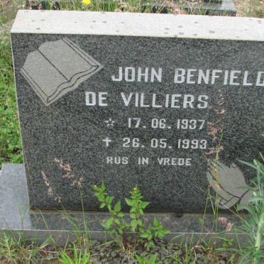 VILLIERS John Benfield, de 1937-1993
