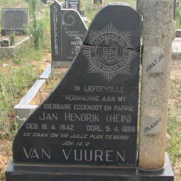 VUUREN Jan Hendrik, van 1942-1968