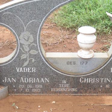 BRITS Jan Adriaan 1919-1983 &amp; Christina Jacoba 1922-