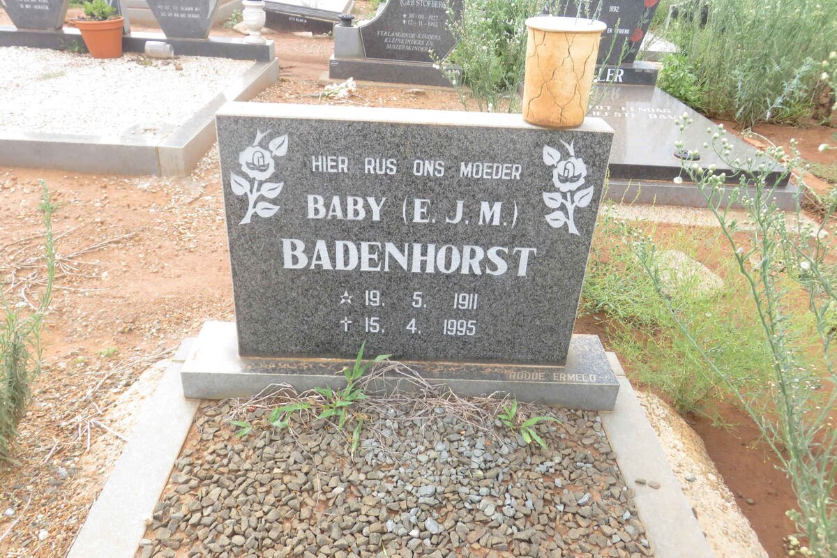 BADENHORST E.J.M. 1911-1995
