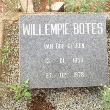 BOTES Willempie 1953-1978