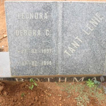 BOTHMA Leonora Debora C. 1907-1998
