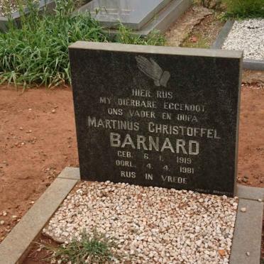 BARNARD Martinus Christoffel 1919-1981