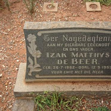 BEER Izak Matthys, de 1882-1959