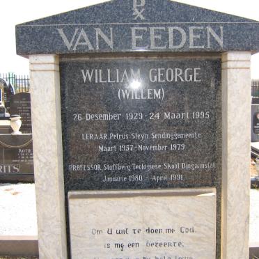 EEDEN William George, van 1929-1995