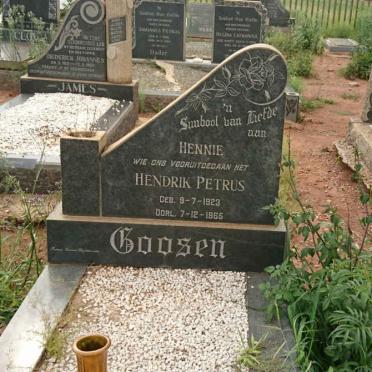 GOOSEN Hendrik Petrus 1923-1965