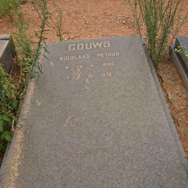 GOUWS Nicolaas Petrus 1895-1976