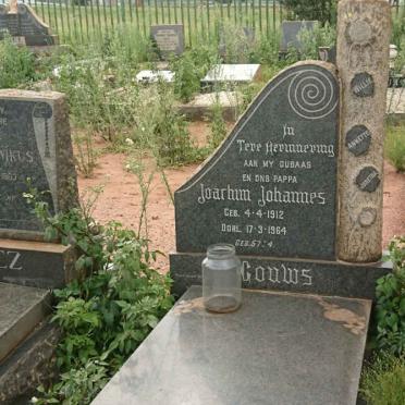 GOUWS Joachim Johannes 1912-1964