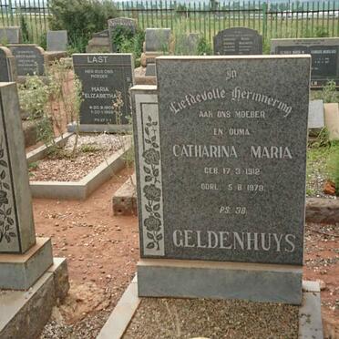 GELDENHUYS Catharina Maria 1912-1979