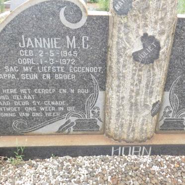 HORN Jannie M.C. 1945-1972