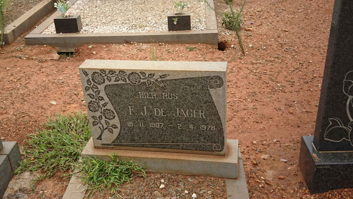 JAGER F.J., de 1907-1978