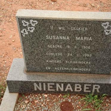 NIENABER Susanna Maria 1906-1992