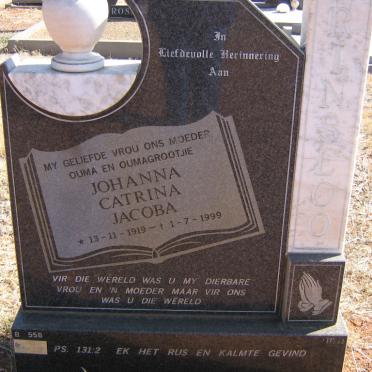 PRINSLOO Johanna Catrina Jacoba 1919-1999