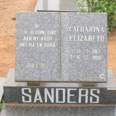 SANDERS Johann Hendrick Adriaan 1910-1991 &amp; Catharina Elizabeth 1917-1986