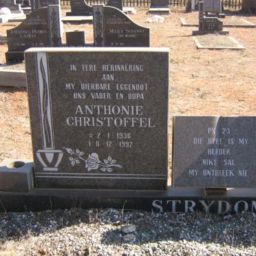 STRYDOM Anthonie Christoffel 1936-1992 &amp; Hendrika Francina 1939-