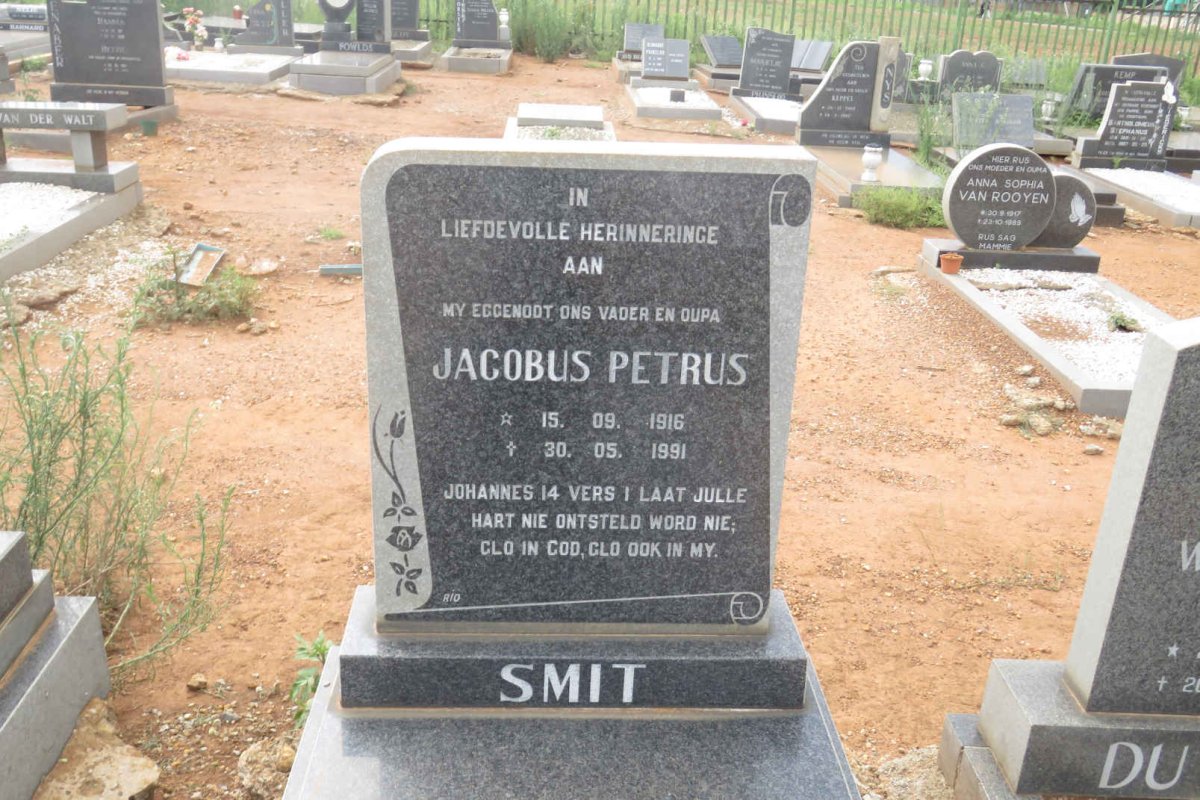 SMIT Jacobus Petrus 1916-1991