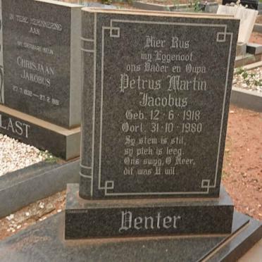 VENTER Petrus Martin Jacobus 1918-1980