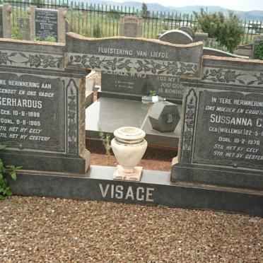 VISAGE Gerhardus 1888-1965 &amp; Sussanna C.C. WILLEMSE 1892-1978