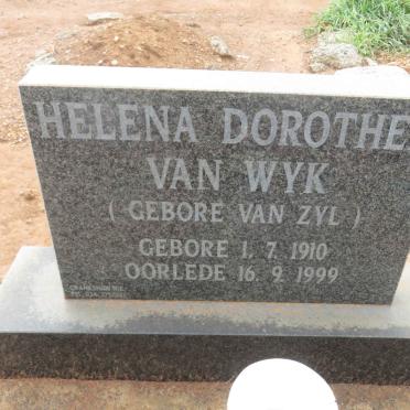 WYK Helena Dorothea, van nee VAN ZYL 1910-1999